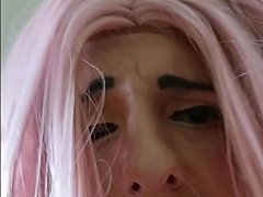 Pink Wig Sissy Slut Transvestite Fucked Hard And Humiliated